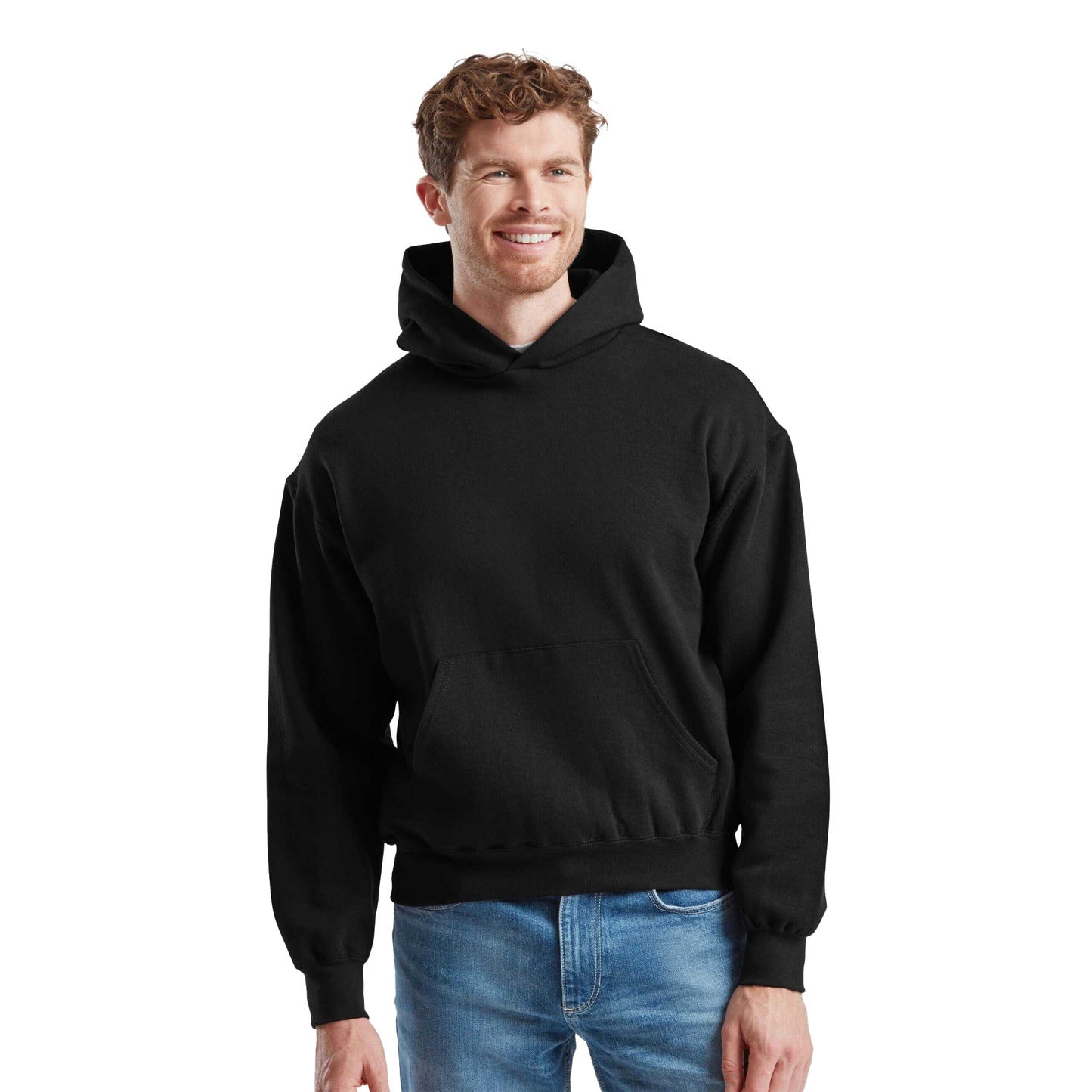 Black - Lifestyle - Fruit of the Loom Mens Supercotton Hoodie