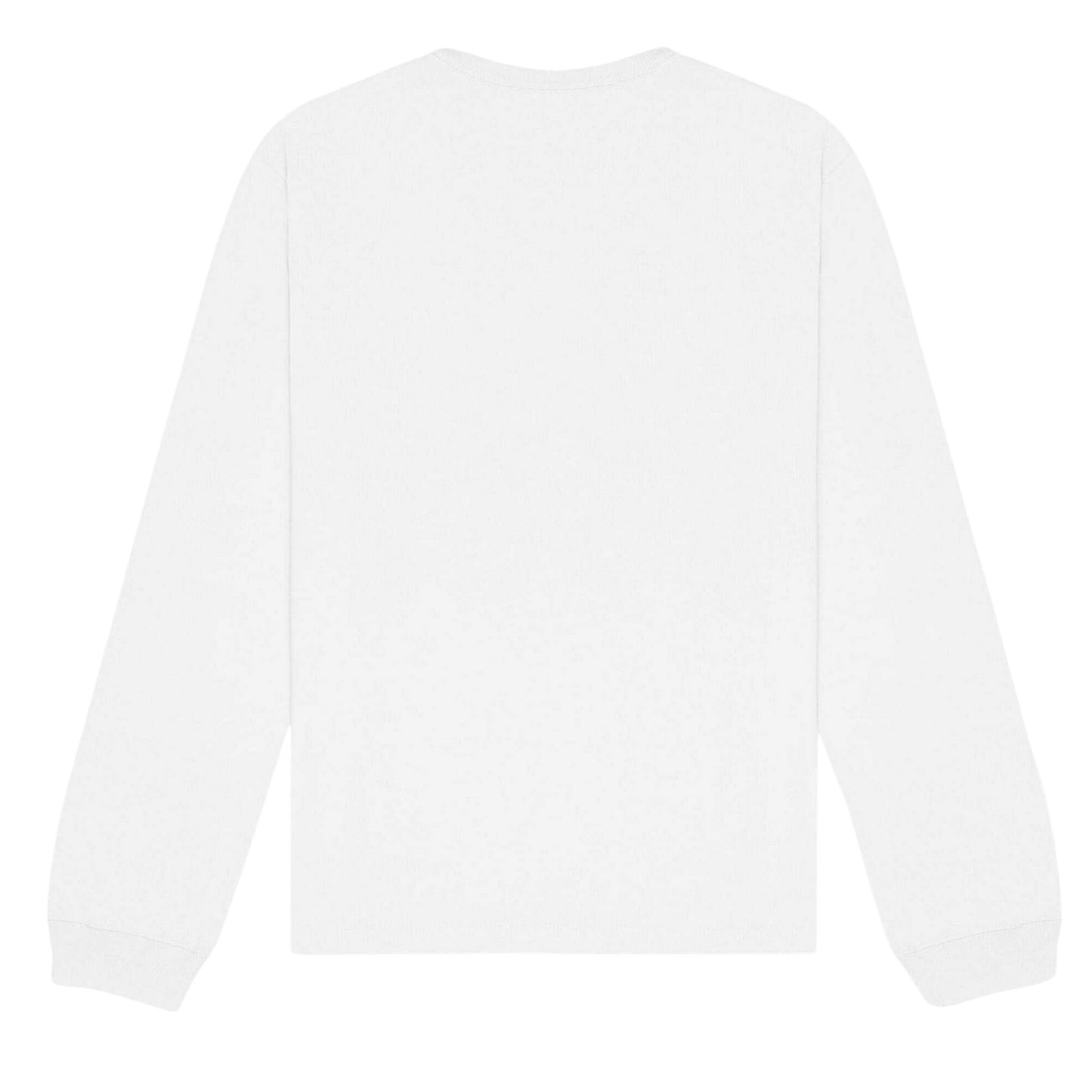 White - Back - Bella + Canvas Unisex Adult Heavy Long-Sleeved T-Shirt