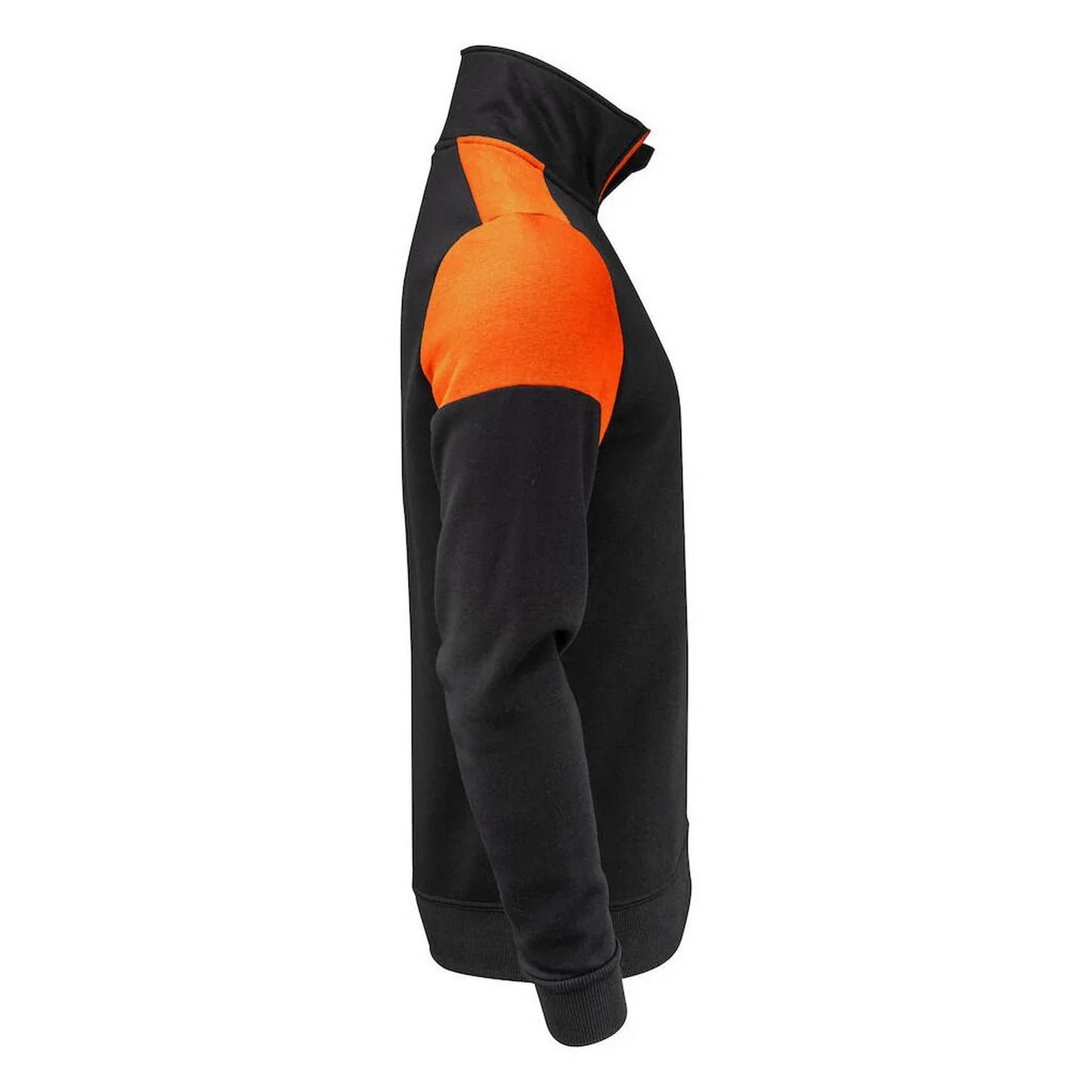Black-Orange - Lifestyle - Printer PRIME Mens Contrast Half Zip Sweatshirt