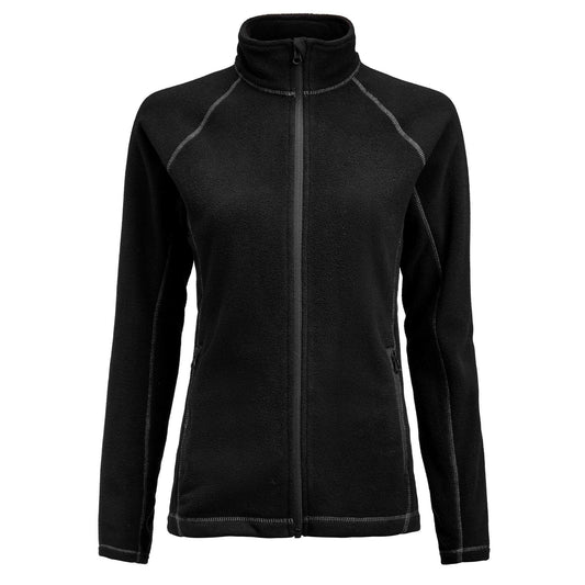 Black - Front - James Harvest Womens-Ladies Zion Fleece Jacket