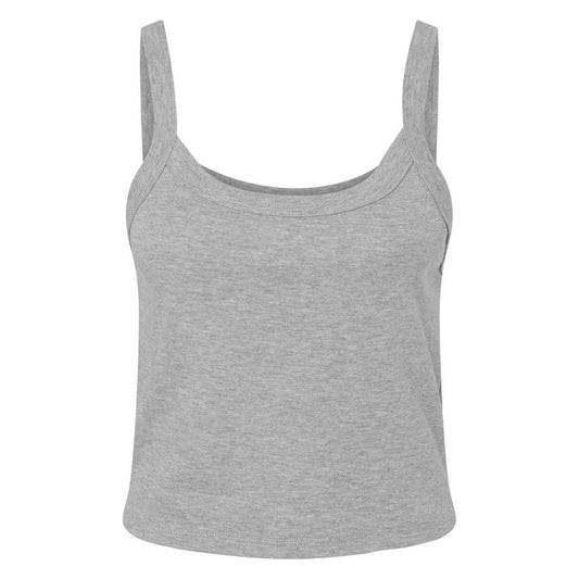 Athletic Heather - Front - Bella + Canvas Womens-Ladies Micro-Rib Strappy Tank Top