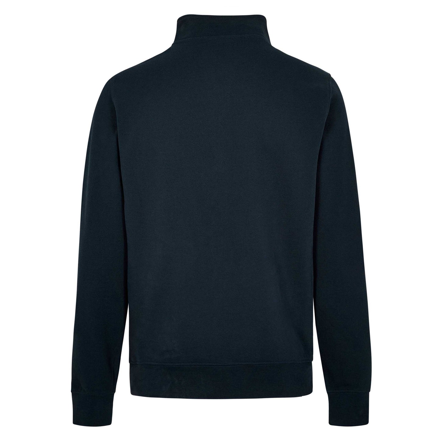 Navy - Back - Kustom Kit Mens Pique Quarter Zip Sweatshirt