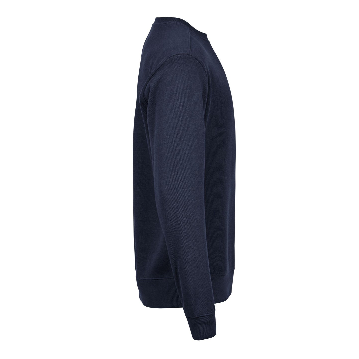 Navy - Lifestyle - Tee Jays Mens Ribbed Interlock Crew Neck Sweatshirt