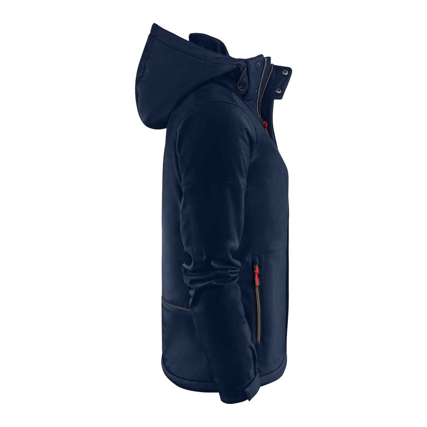 Navy - Side - Printer Womens-Ladies Overlanding Soft Shell Jacket