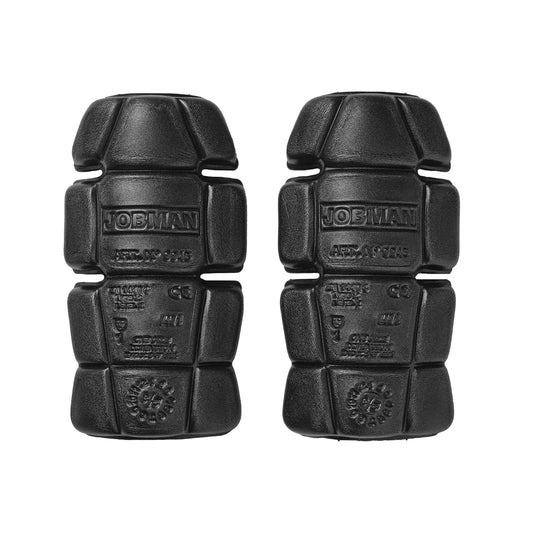 Black - Front - Jobman Lightweight Logo Knee Pad