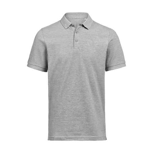 Grey Melange - Front - Untagged Movement Mens Regular Polo Shirt
