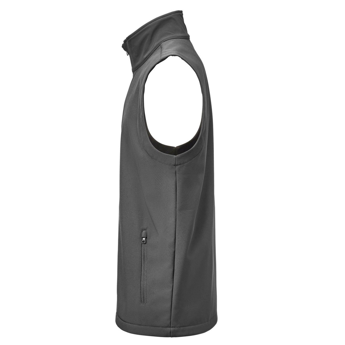Steel Grey - Side - James Harvest Mens Valley Gilet