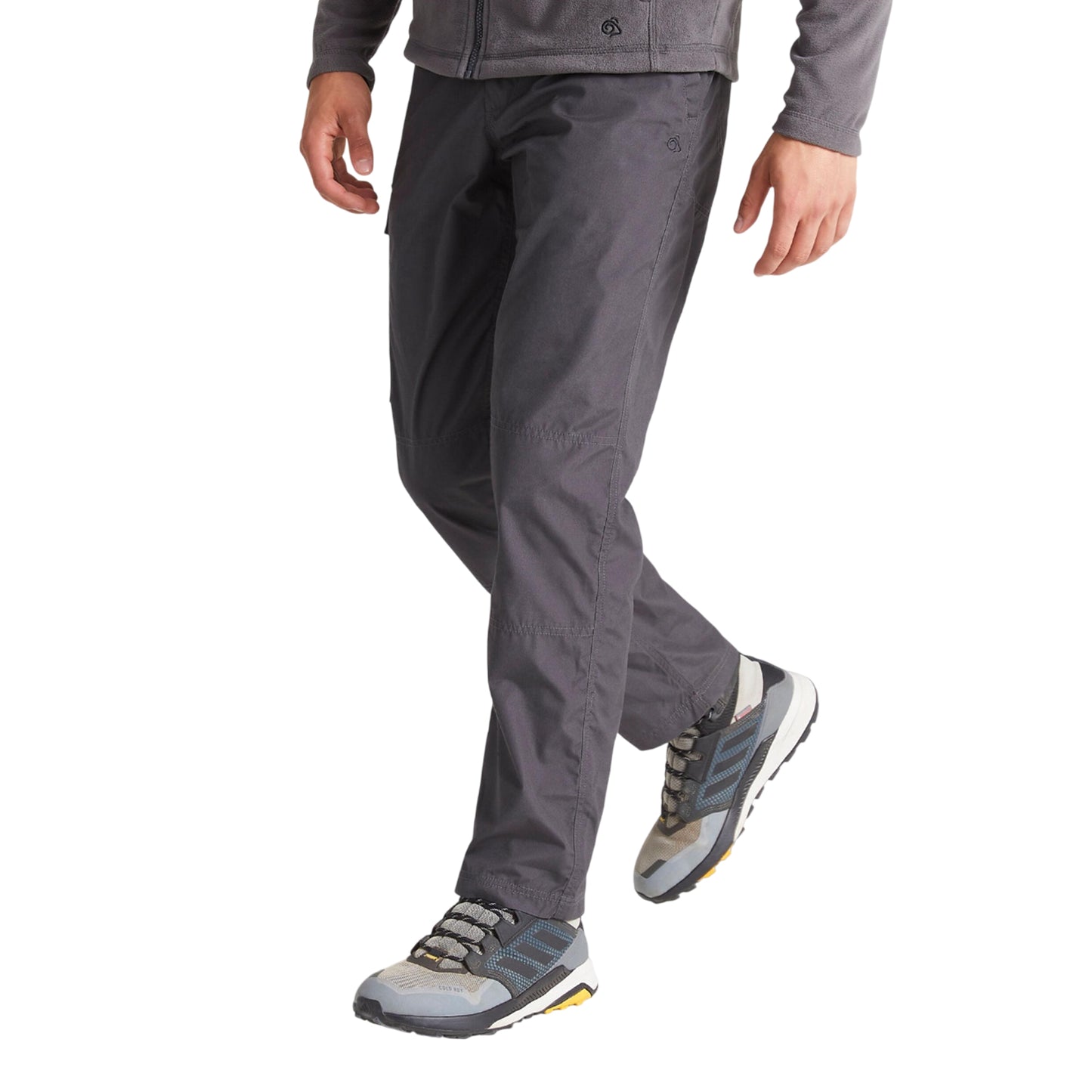Carbon Grey - Side - Craghoppers Expert Mens Kiwi Tailored Trousers