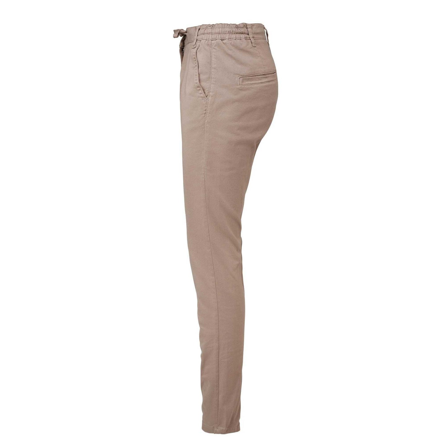 Khaki - Side - James Harvest Womens-Ladies Freehold Regular Chinos