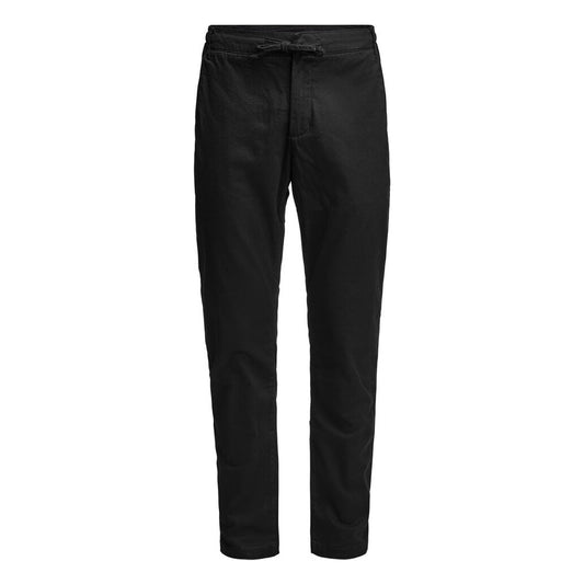 Black - Front - James Harvest Mens Freehold Regular Chinos