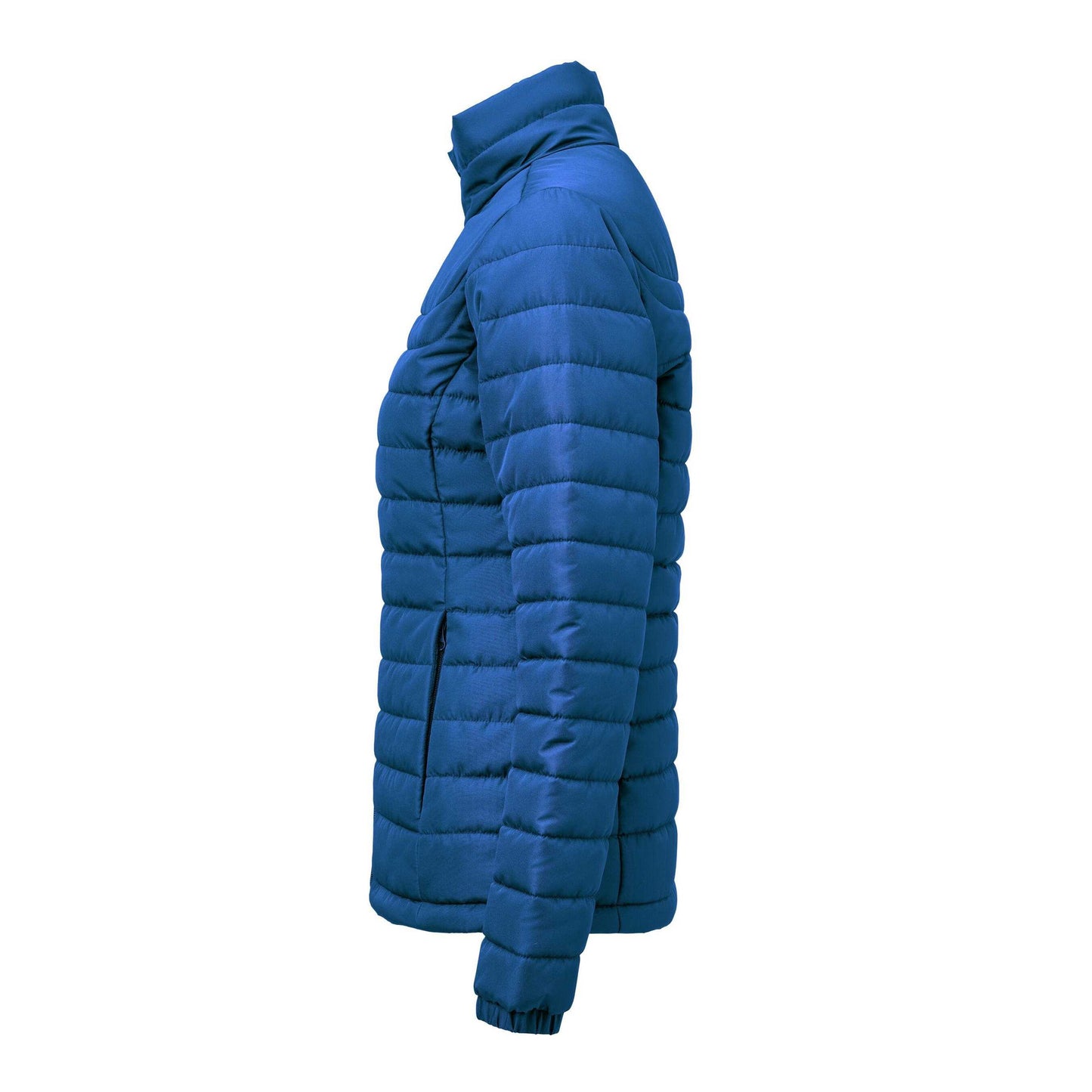 Blue - Side - James Harvest Womens-Ladies Arches Padded Jacket