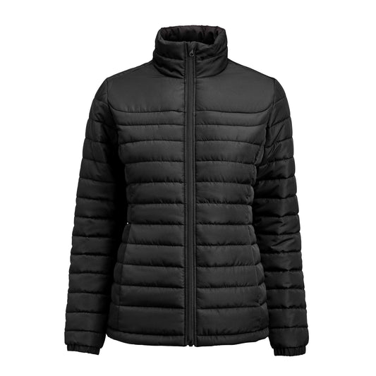 Black - Front - James Harvest Womens-Ladies Arches Padded Jacket