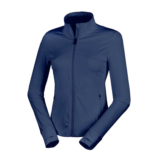 Navy - Front - Spiro Womens-Ladies Fitness Jacket
