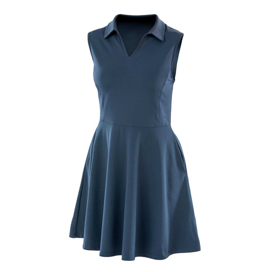 Navy - Front - Spiro Womens-Ladies Fitness Dress
