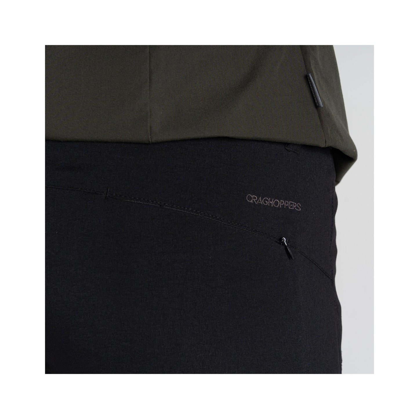 Navy - Close up - Craghoppers Expert Womens-Ladies Pro II Kiwi Trousers