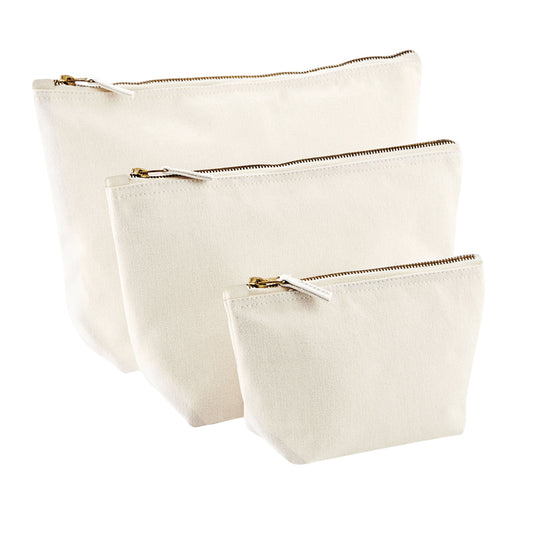 Natural - Front - Westford Mill Canvas Accessory Bag