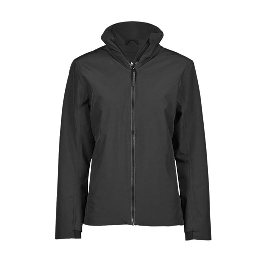 Black - Front - Tee Jays Womens-Ladies All Weather Jacket