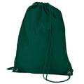 Bottle Green - Front - Quadra Gymsac Shoulder Carry Bag - 7 Litres