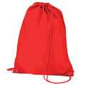 Bright Red - Front - Quadra Gymsac Shoulder Carry Bag - 7 Litres
