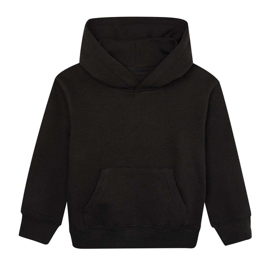 Black - Front - Mantis Childrens-Kids Essential Organic Hoodie