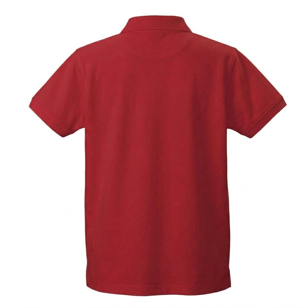 Red - Back - James Harvest Mens Avon Polo Shirt