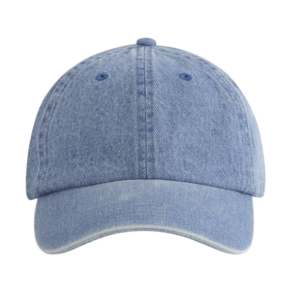 Mid Blue - Side - Beechfield Denim Baseball Cap