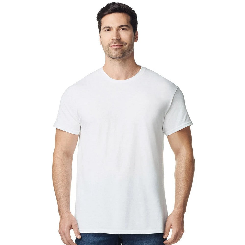White - Lifestyle - Gildan Mens Cotton Lightweight T-Shirt
