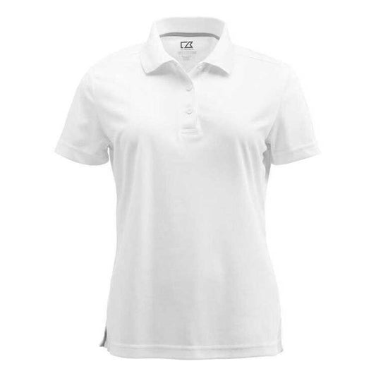 White - Front - Cutter & Buck Womens-Ladies Kelowna Polo Shirt