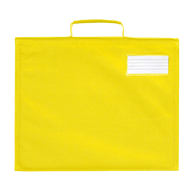 Yellow - Back - Quadra Classic Book Bag - 5 Litres