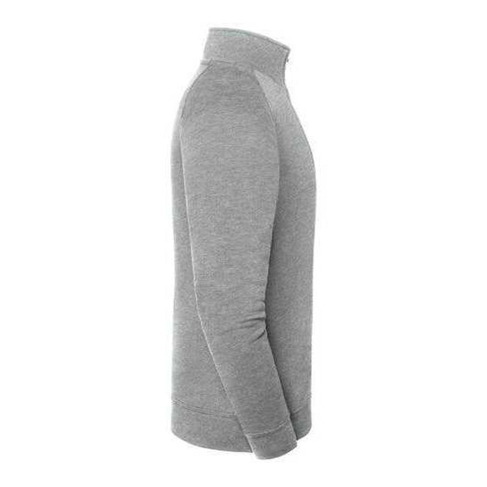 Athletic Heather - Lifestyle - Fruit of the Loom Mens Iconic Premium Heather Zip Neck Sweatshirt