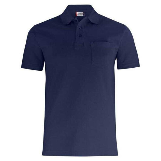 Dark Navy - Front - Clique Womens-Ladies Basic Chest Pocket Polo Shirt
