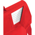 Bright Red - Back - Quadra Junior Book Bag With Strap