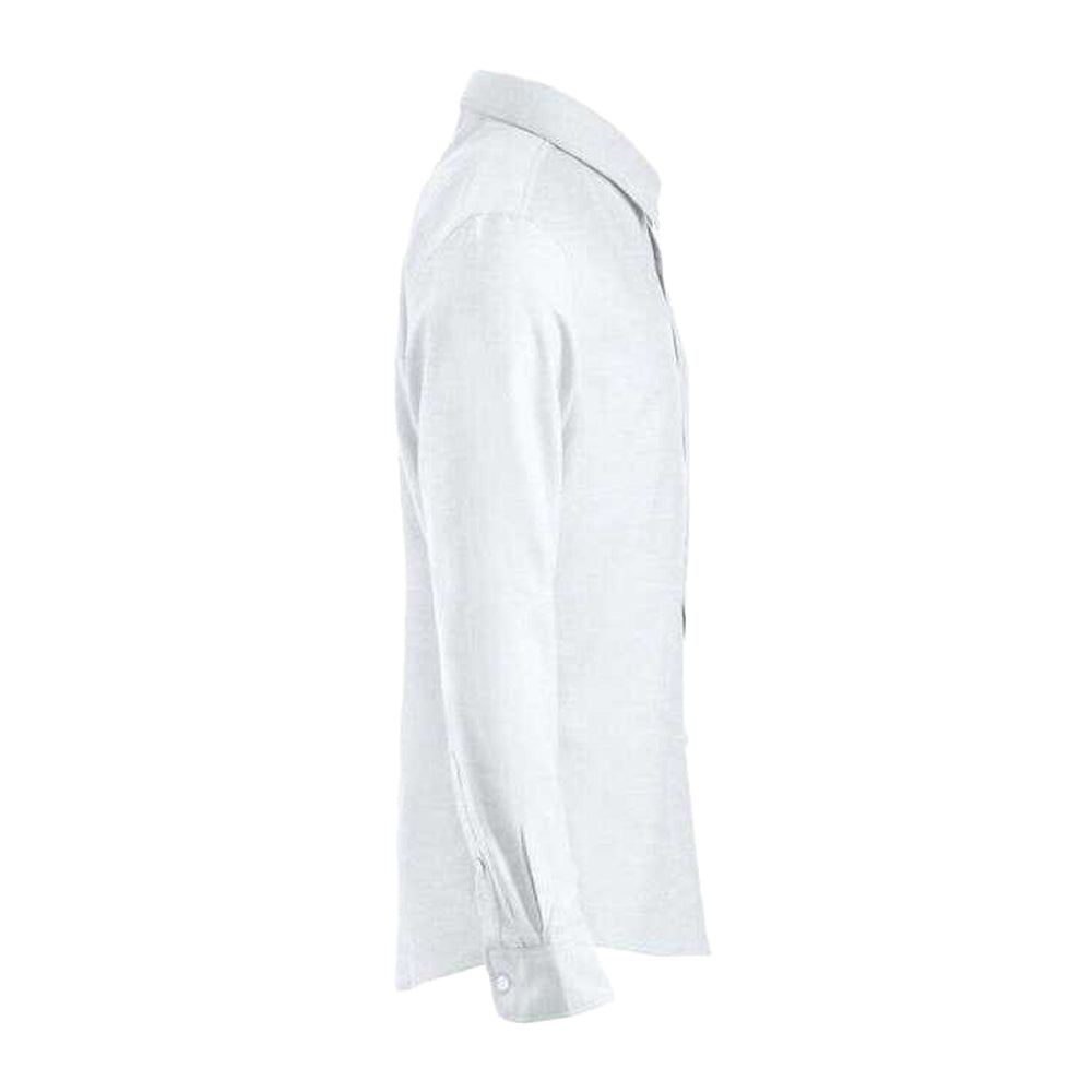 White - Lifestyle - Clique Mens Oxford Long-Sleeved Shirt