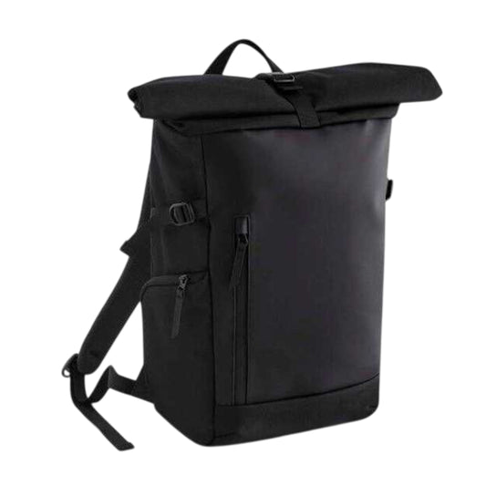 Black - Front - Quadra Zurich Roll Up Backpack