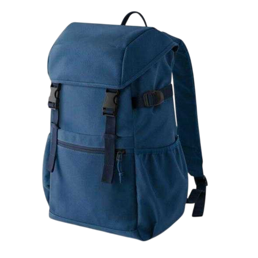 Steel Blue - Back - Bagbase Ramble Recycled Polyester Backpack