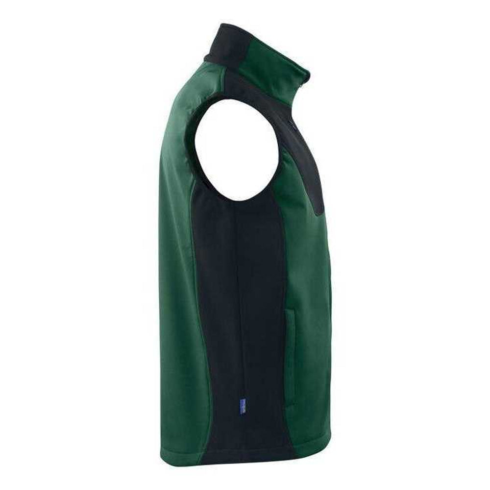 Forest Green - Lifestyle - Projob Mens Prio 3702 Two Tone Softshell Gilet