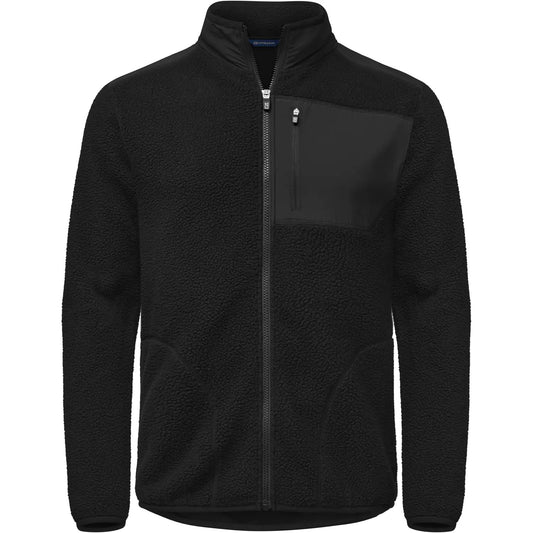Black - Front - Cutter & Buck Mens Cascade Sherpa Fleece Jacket
