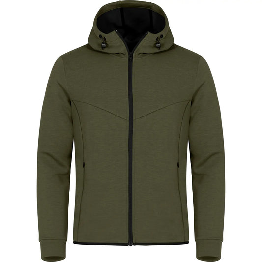 Fog Green - Front - Clique Mens Hayden Polyester Hooded Jacket