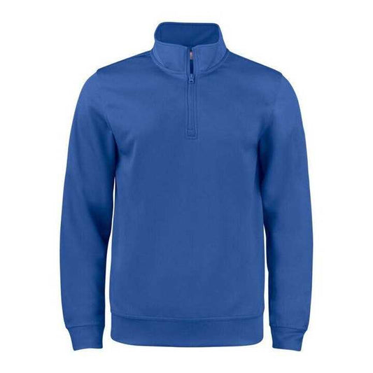 Royal Blue - Front - Clique Childrens-Kids Basic Half Zip Long-Sleeved Active Cardigan