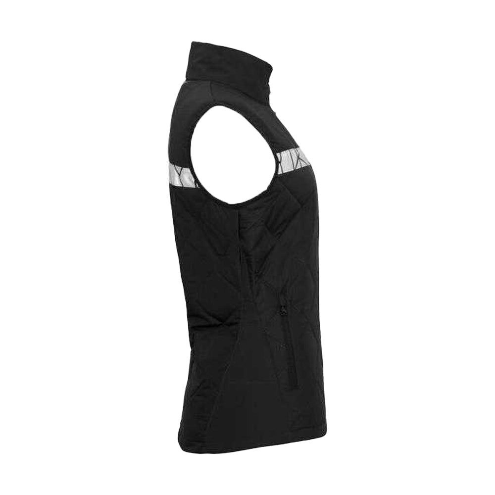 Black - Lifestyle - Projob Womens-Ladies Progression Diamond Quilt Recycled Polyester Work Vest Top