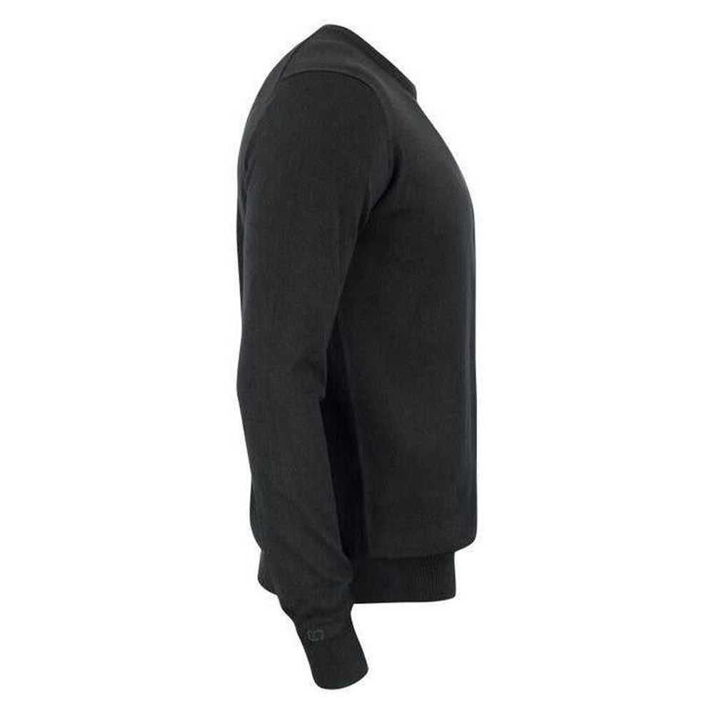 Black - Lifestyle - Cutter & Buck Mens Oakville Crew Neck Jumper