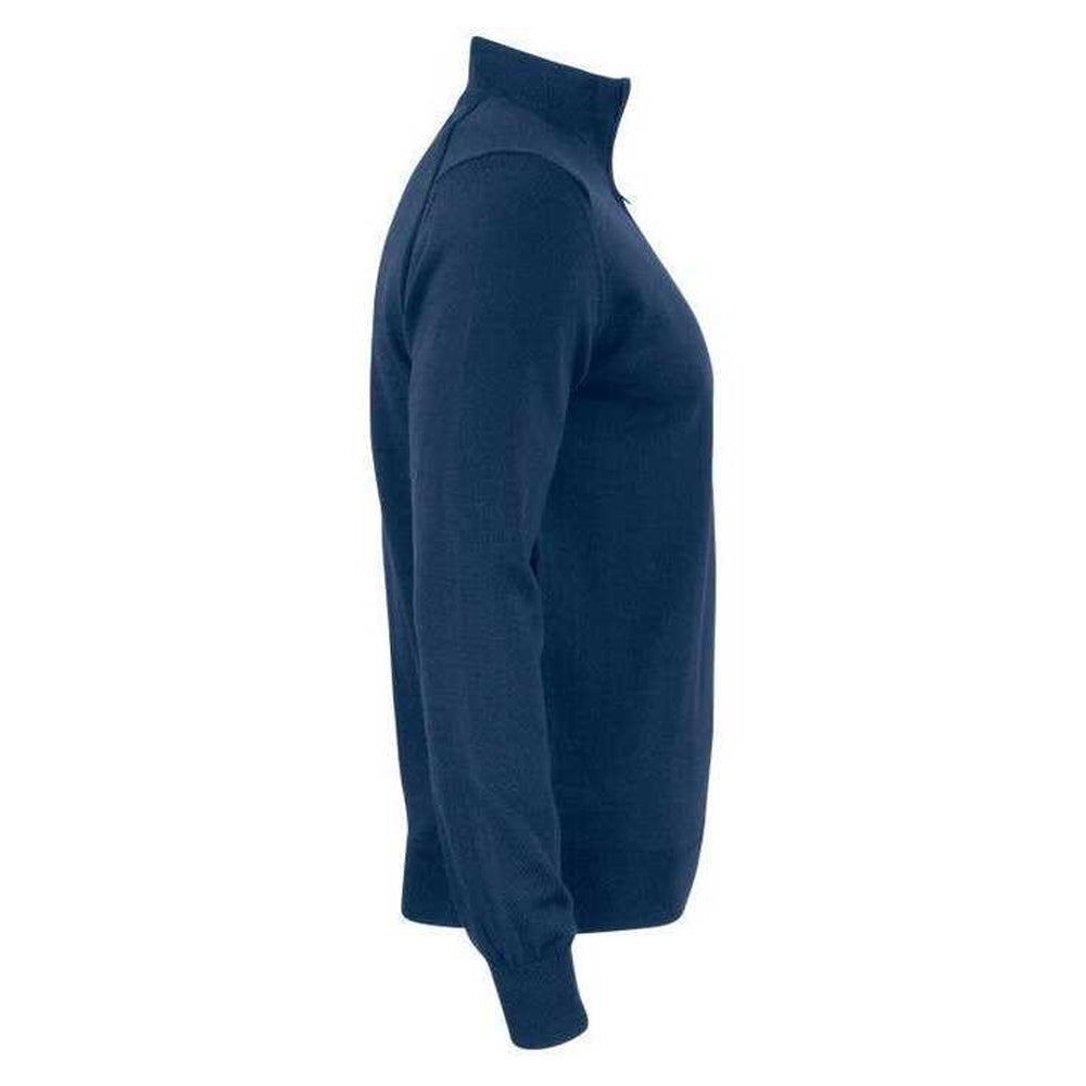 Dark Navy - Lifestyle - Cutter & Buck Mens Merino Wool Half Zip Sweatshirt