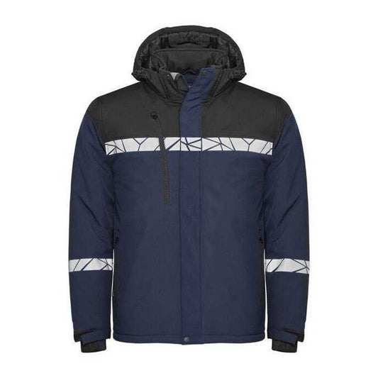 Navy-Black - Front - Projob Mens Progression 7415 Padded Work Jacket