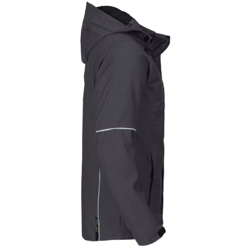 Grey - Lifestyle - Projob Mens 3406 Functional Hooded Jacket