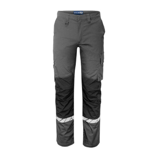 Grey-Black - Front - Projob Mens 7507 Service Work Trousers