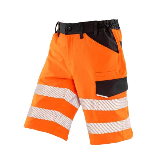 Fluorescent Orange - Front - Result Safe-Guard Mens Dynamic Stretch Work Shorts