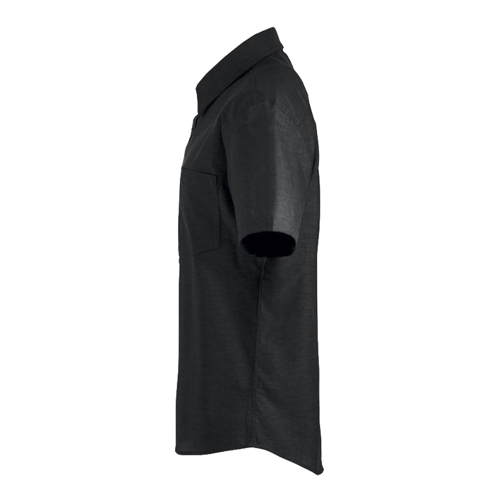 Black - Lifestyle - Clique Mens Cambridge Short-Sleeved Shirt