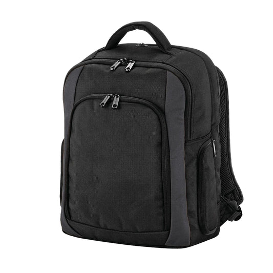 Black-Dark Graphite - Front - Quadra Tungsten Laptop Backpack - 23 Litres