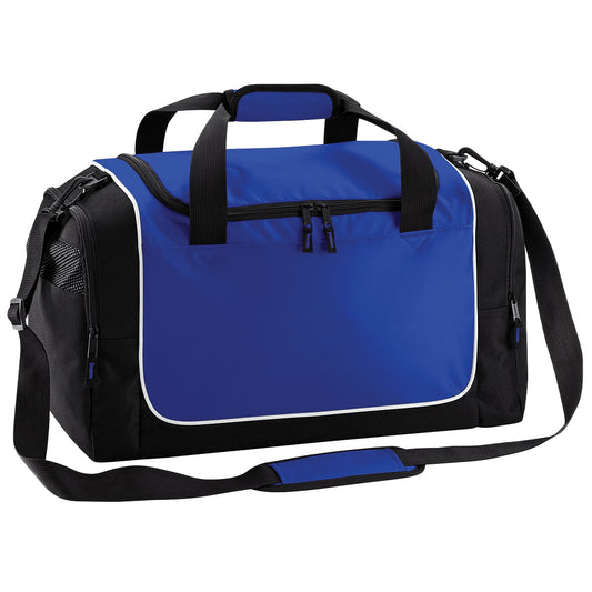 Bright Royal-Black-White - Front - Quadra Teamwear Locker Duffle Bag (30 Litres)