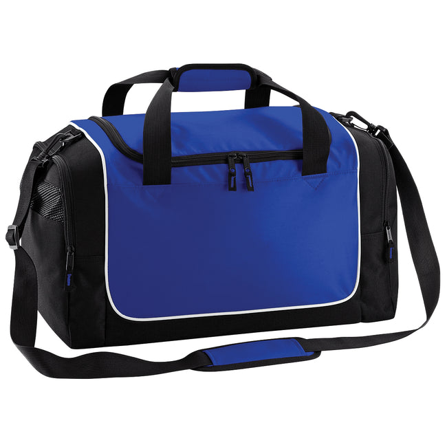Bright Royal-Black-White - Front - Quadra Teamwear Locker Duffle Bag (30 Litres)